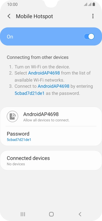 Press the Home key to return to the home screen.