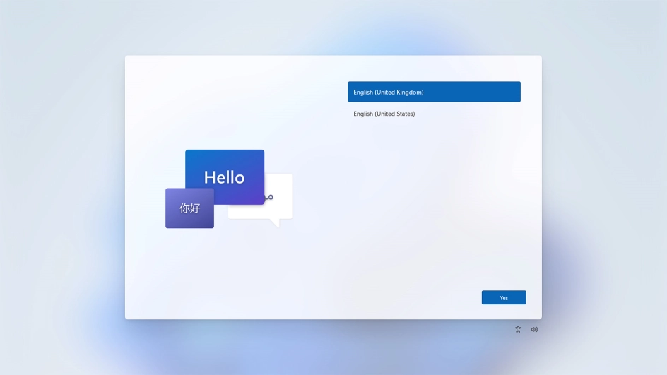 Click the required language.