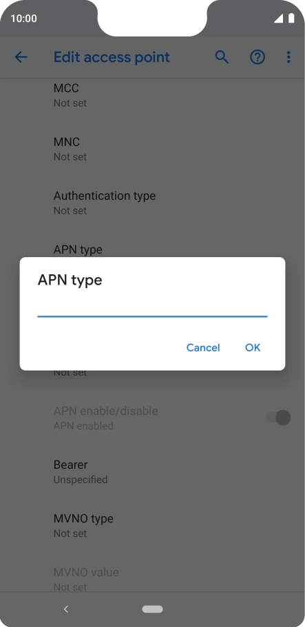 Key in mms and press OK.