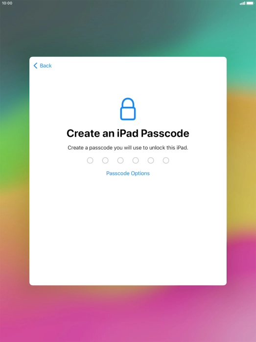 Press Passcode Options.