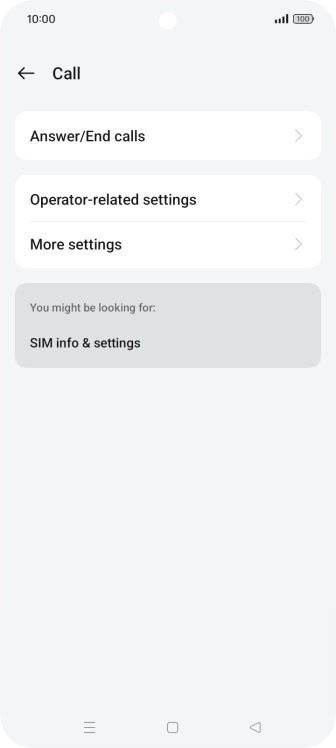 Press Operator-related settings.