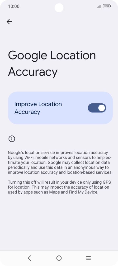 If you press the indicator next to 