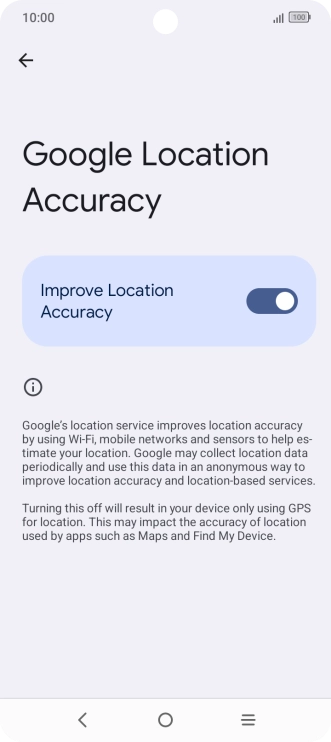 If you press the indicator next to 