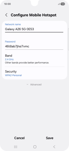 Press the field below 