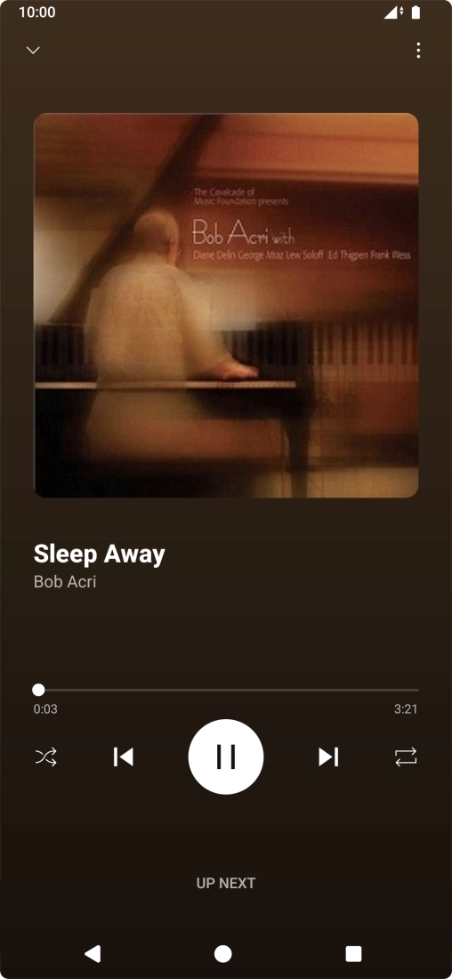 Press arrow right to go to the next audio file.