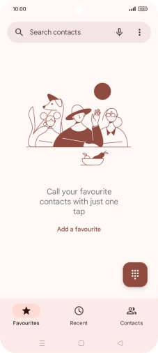 Press the menu icon.