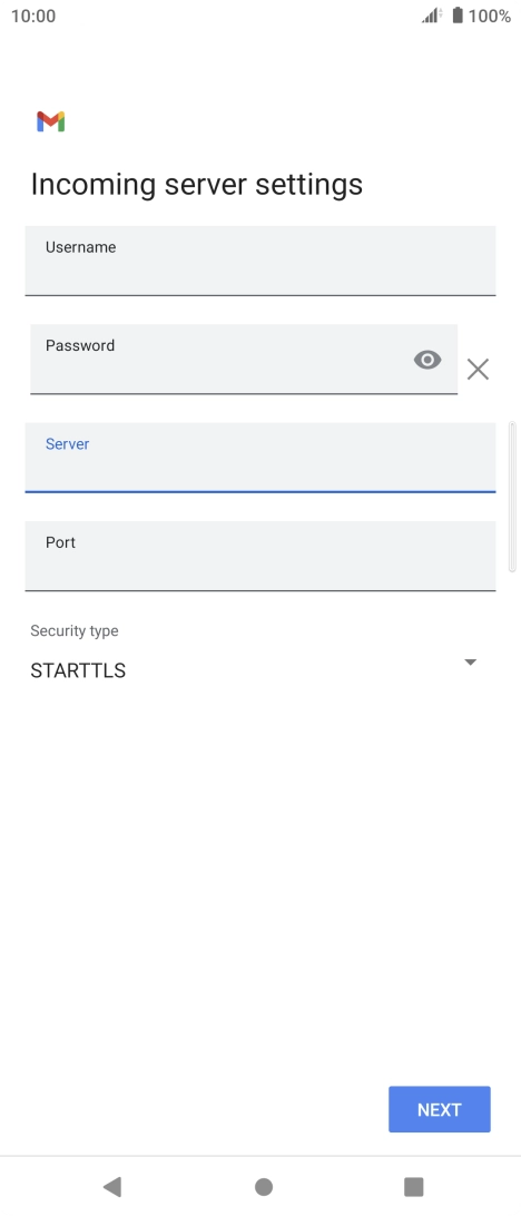 Press the field below 