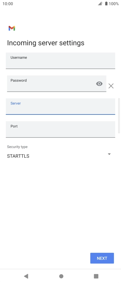 Press the field below 