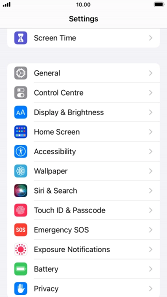 Press Touch ID & Passcode.