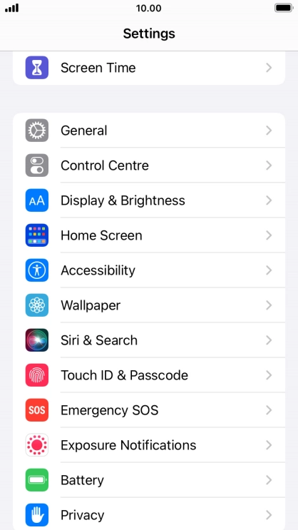 Press Display & Brightness.