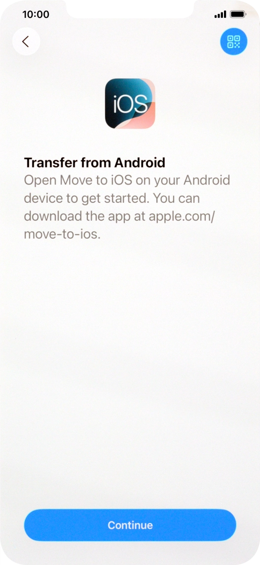 To transfer content to your phone, you need to install the app 