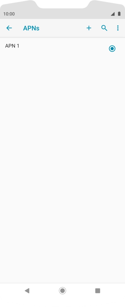 Press the new data connection icon.
