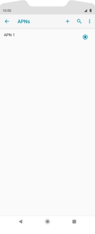 Press the new data connection icon.