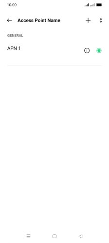 Press the new data connection icon.