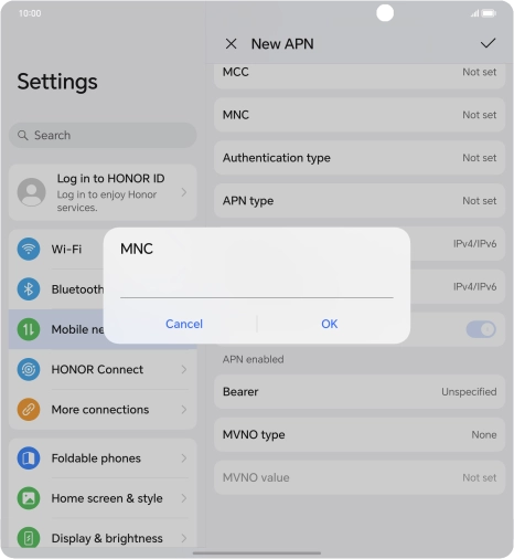Key in 33 and press OK.