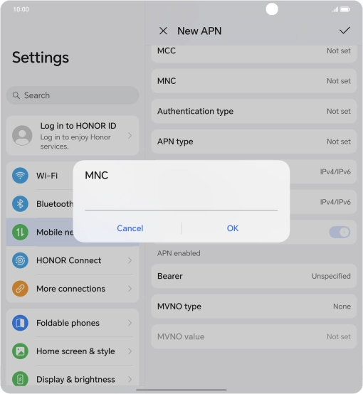 Key in 33 and press OK.