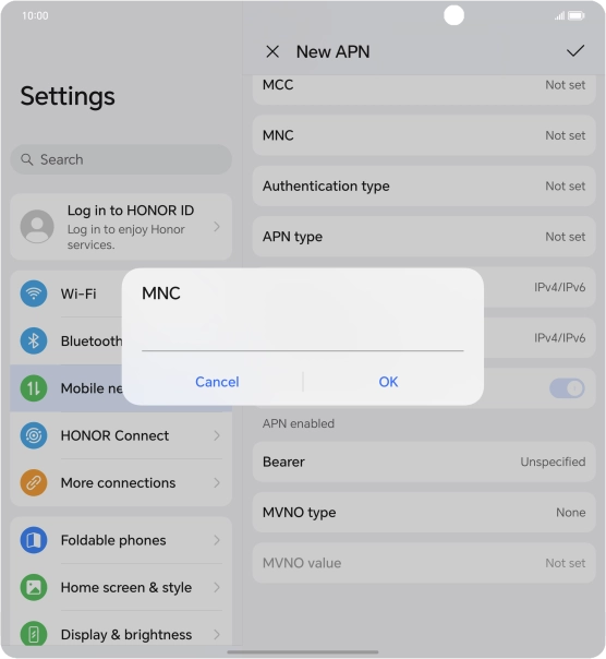 Key in 33 and press OK.