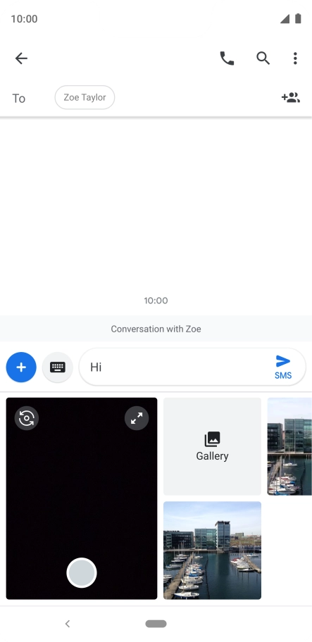 Press Gallery and go to the required folder.
