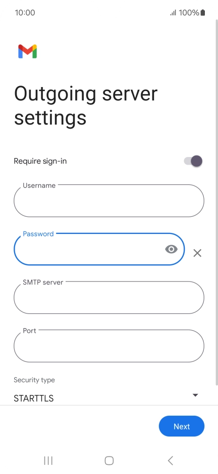 Press the field below 