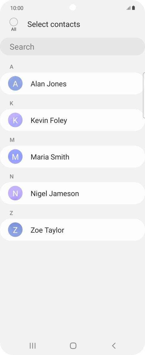 Press the field above 