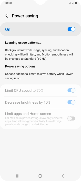 Press the Home key to return to the home screen.