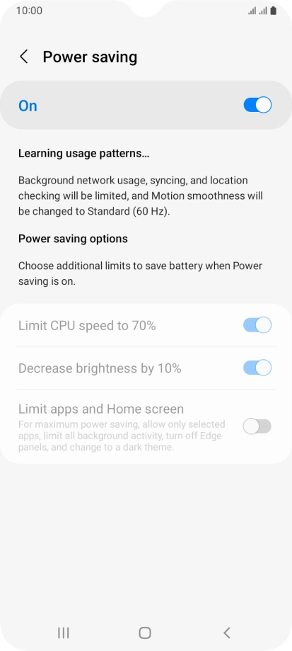 Press the Home key to return to the home screen.