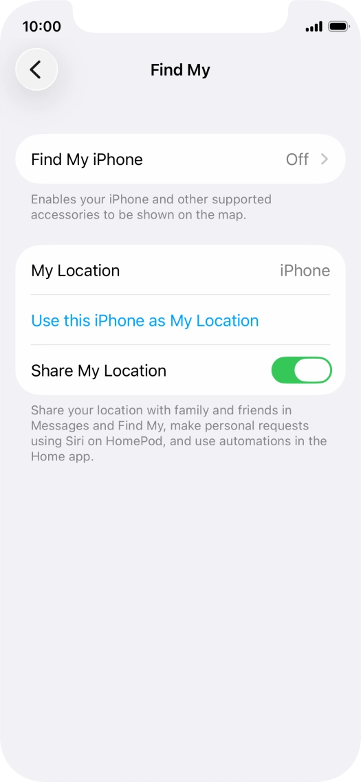 Press Find My iPhone.