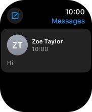 Press the required text message.