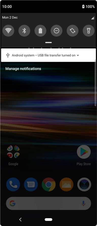 Press Android system.