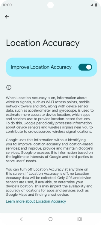 If you press the indicator next to 