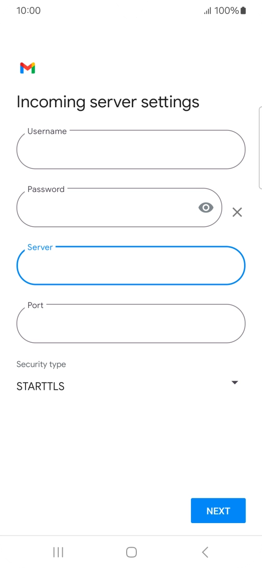 Press the field below 