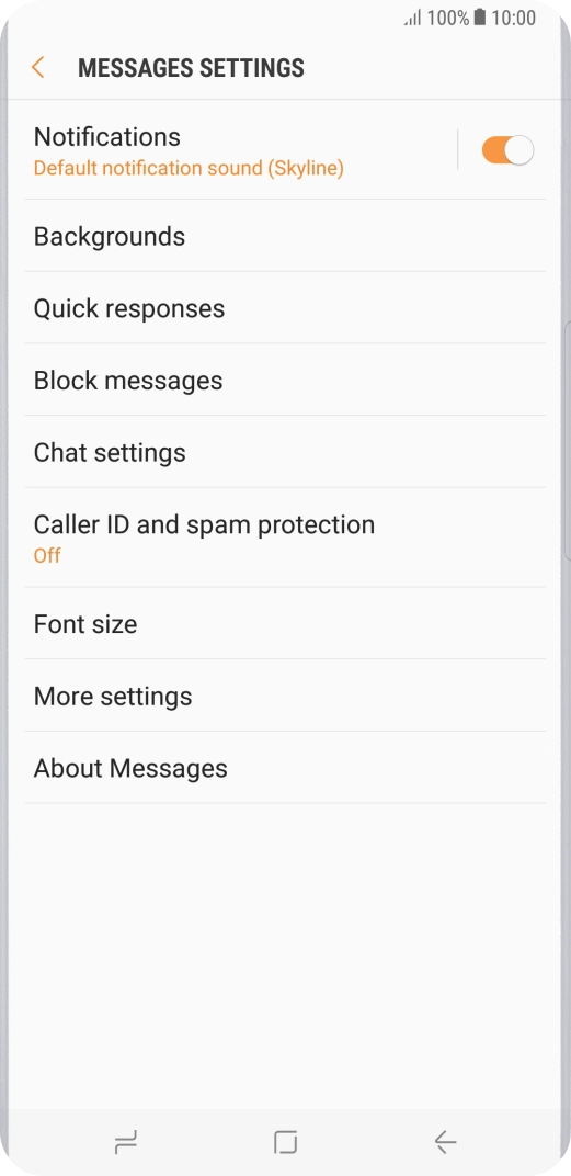 Press More settings.
