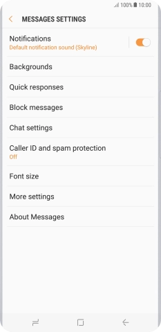 Press More settings.