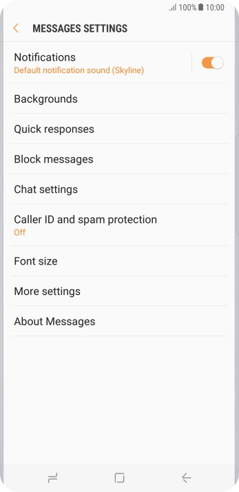 Press More settings.