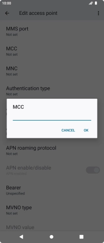 Key in 234 and press OK.