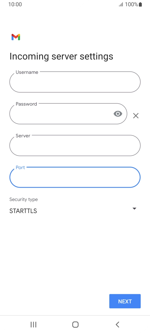 Press the drop down list below 