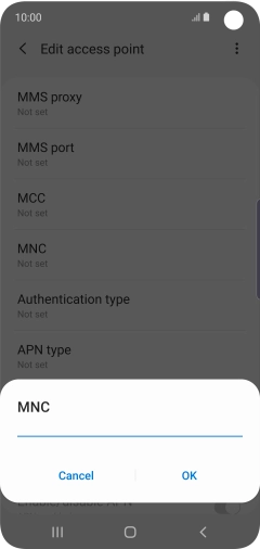 Key in 33 and press OK.