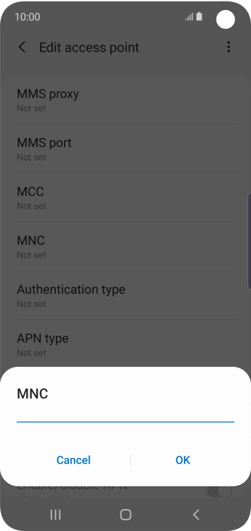 Key in 33 and press OK.