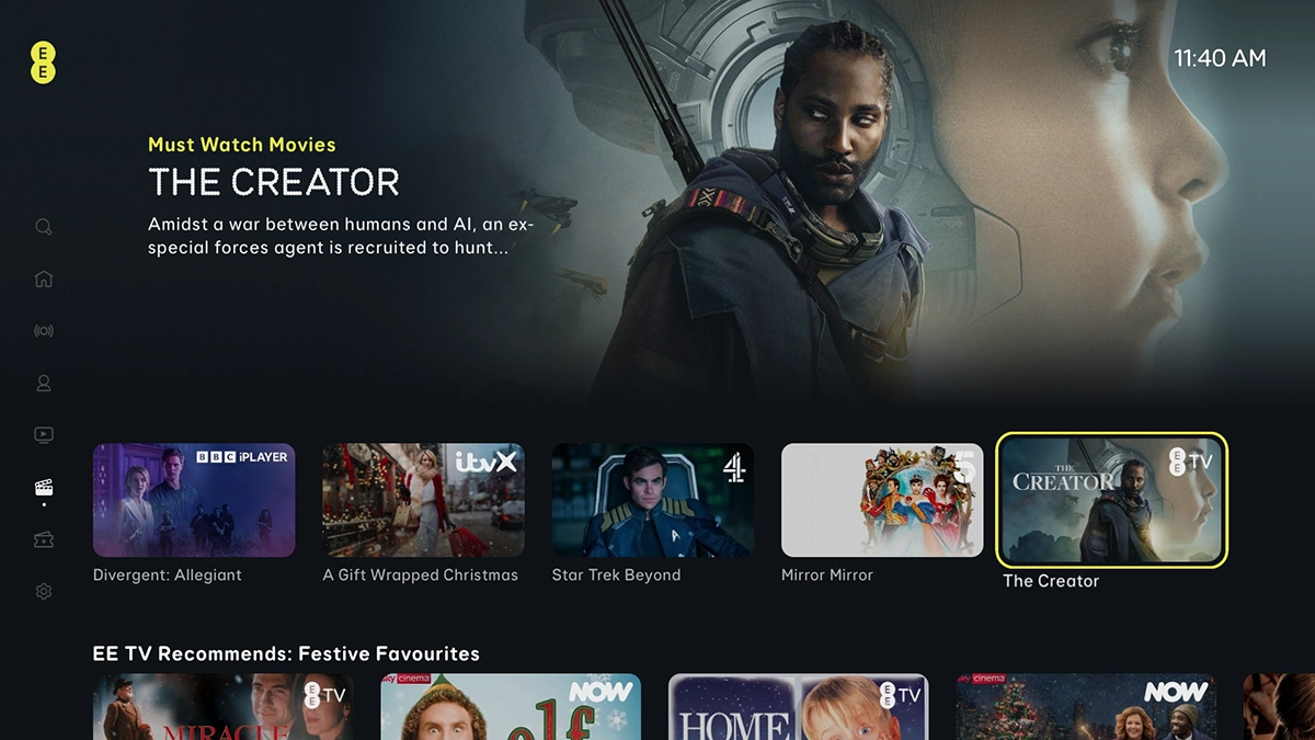 Go to the required category and highlight the required movie.