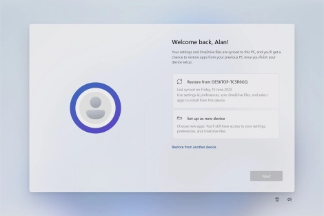 Click Set up as new device.