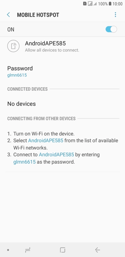 Press the Home key to return to the home screen.