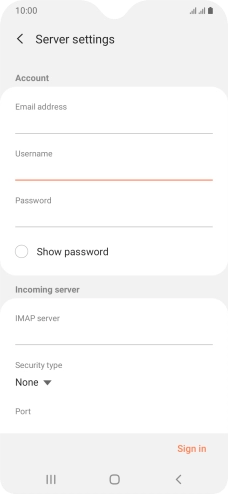 Press the field below 