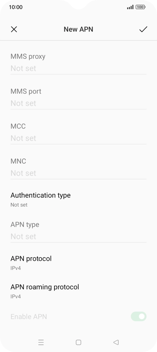 Press the field below 