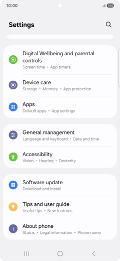 Press Software update.