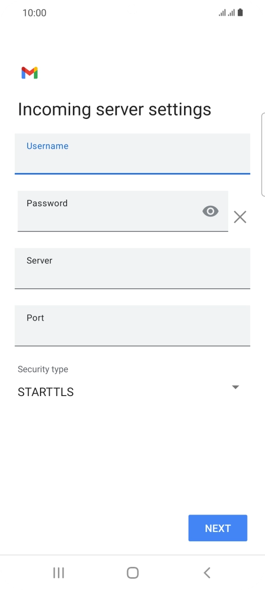 Press the field below 