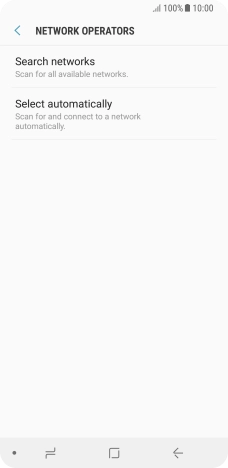 Press Search networks and your phone will search for networks.