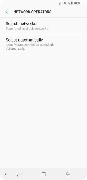 Press Search networks and your phone will search for networks.