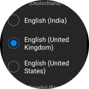Press the required language.