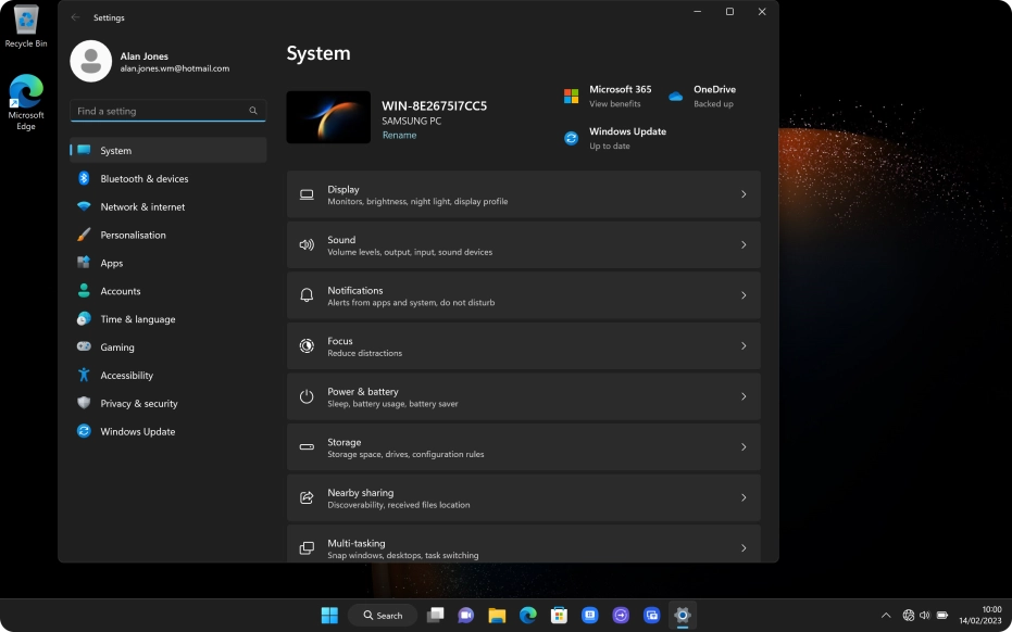 Click Network & internet.