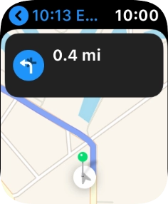 Follow the instructions on the screen to go to the required destination.